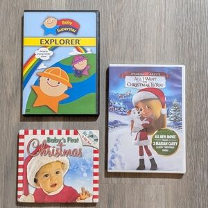 Kids DVD & CD Holiday Bundle - All I Want For Christmas Is You, Baby Explorer